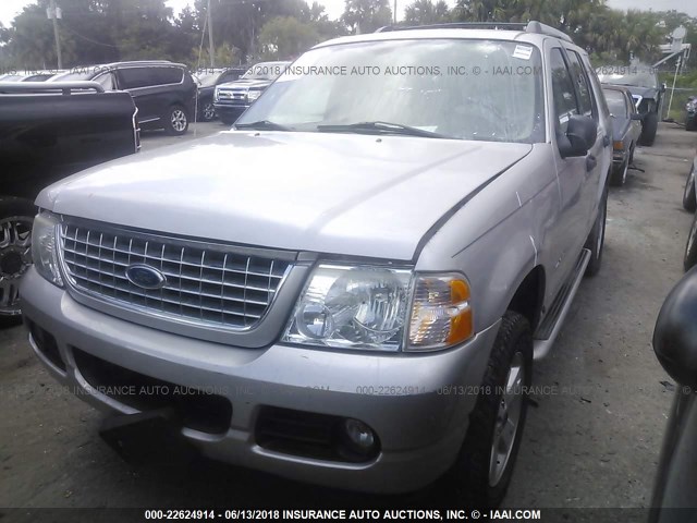 1FMZU63K05UA96784 - 2005 FORD EXPLORER XLT/XLT SPORT/NBX SILVER photo 2