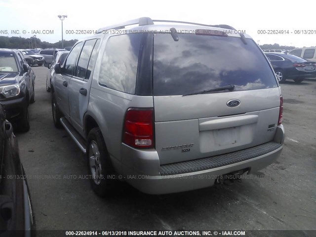 1FMZU63K05UA96784 - 2005 FORD EXPLORER XLT/XLT SPORT/NBX SILVER photo 3
