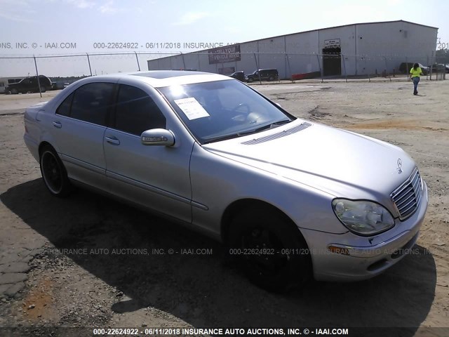 WDBNG75J54A424199 - 2004 MERCEDES-BENZ S 500 SILVER photo 1