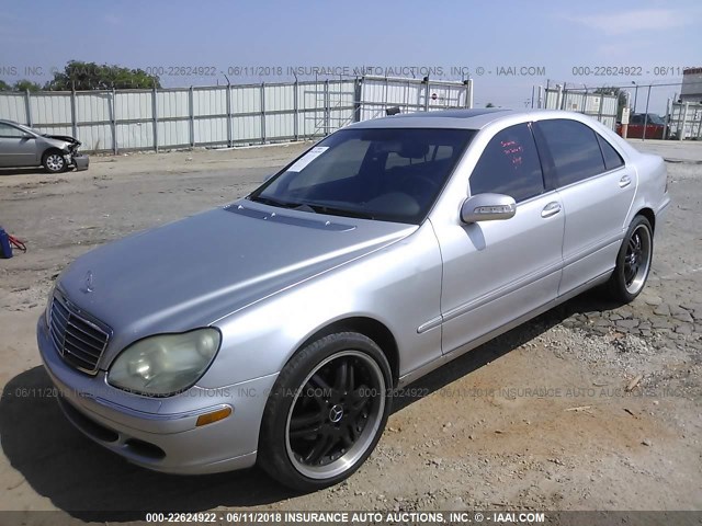 WDBNG75J54A424199 - 2004 MERCEDES-BENZ S 500 SILVER photo 2