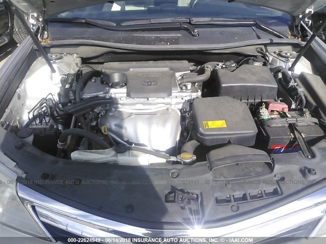 4T1BF1FK0CU195158 - 2012 TOYOTA CAMRY SE/LE/XLE SILVER photo 10