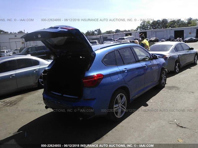 WBXHT3C31H5F71034 - 2017 BMW X1 XDRIVE28I BLUE photo 4