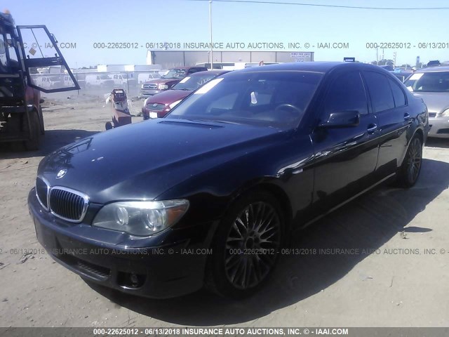 WBAHL83568DT12549 - 2008 BMW 750 I BLACK photo 2
