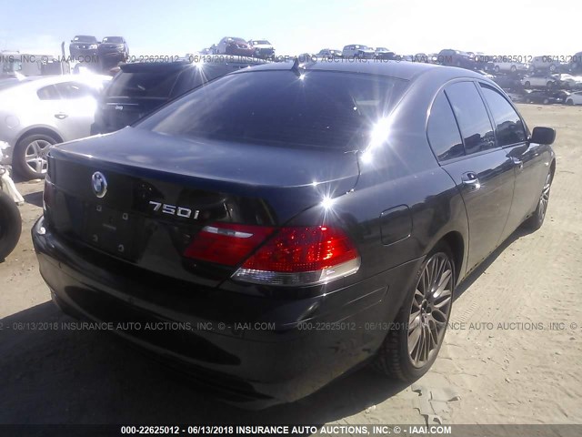 WBAHL83568DT12549 - 2008 BMW 750 I BLACK photo 4