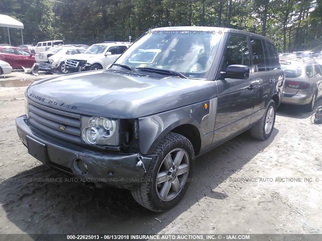 SALME11494A176399 - 2004 LAND ROVER RANGE ROVER HSE GRAY photo 2