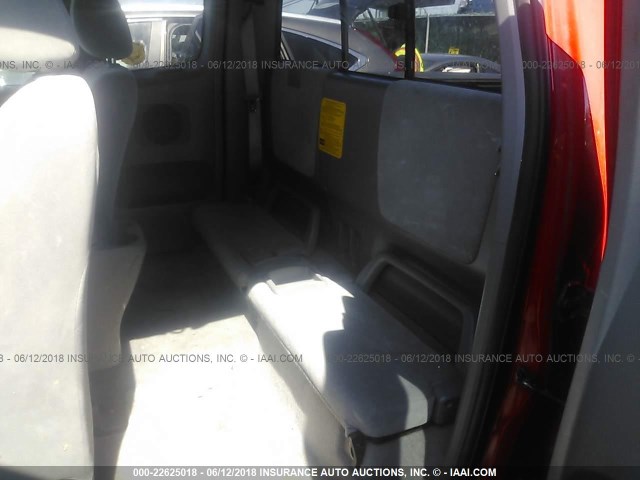 5TETU62N78Z520527 - 2008 TOYOTA TACOMA PRERUNNER ACCESS CAB RED photo 8