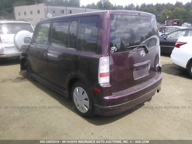 JTLKT324864053083 - 2006 TOYOTA SCION XB ბურგუნდია ფოტო 3