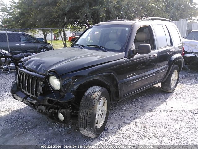 1J4GK58K24W299466 - 2004 JEEP LIBERTY LIMITED BLACK photo 2