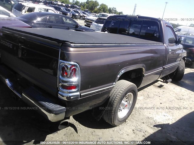 1B7HC16Y4VJ537842 - 1997 DODGE RAM 1500 BROWN photo 4