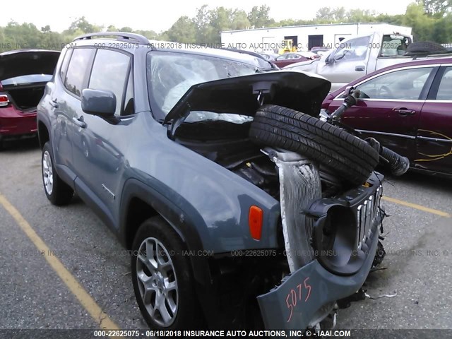 ZACCJBBB2HPF47460 - 2017 JEEP RENEGADE LATITUDE GRAY photo 1