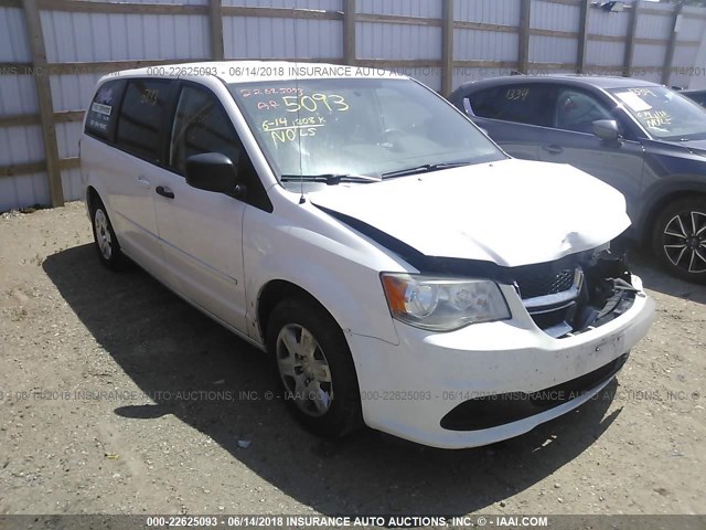 2D4RN4DG6BR623965 - 2011 DODGE GRAND CARAVAN EXPRESS WHITE photo 1