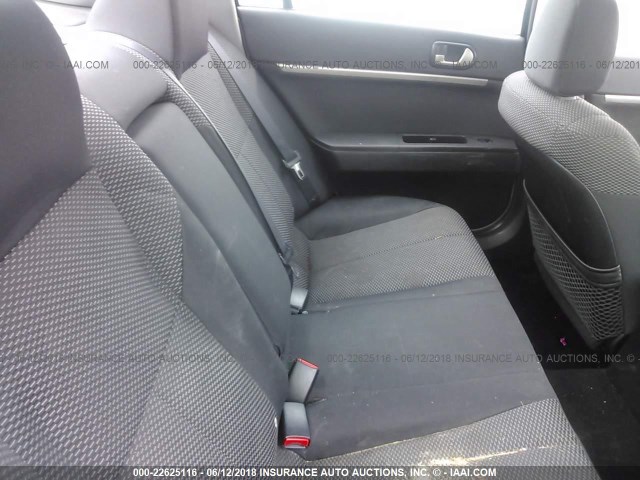 4A32B2FF4CE021111 - 2012 MITSUBISHI GALANT FE SILVER photo 8