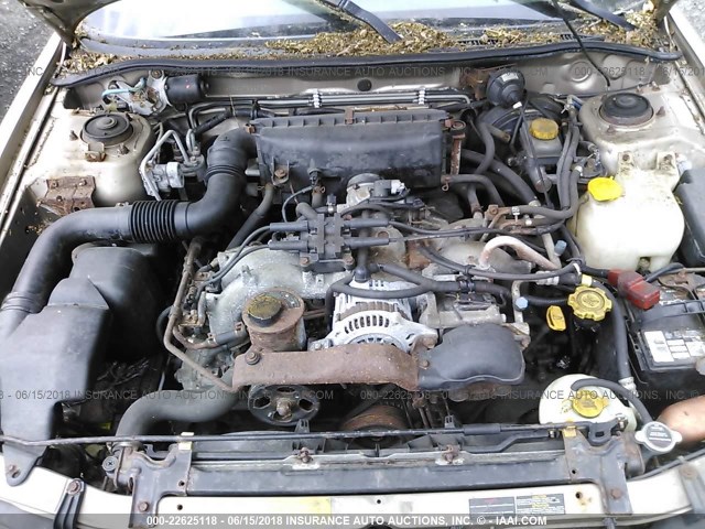4S3BK4358X7300727 - 1999 SUBARU LEGACY L/30TH ANNIVERSARY L TAN photo 10