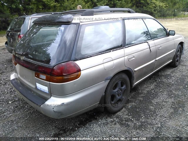 4S3BK4358X7300727 - 1999 SUBARU LEGACY L/30TH ANNIVERSARY L TAN photo 4