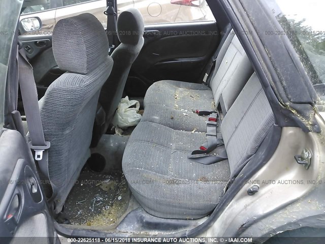 4S3BK4358X7300727 - 1999 SUBARU LEGACY L/30TH ANNIVERSARY L TAN photo 8
