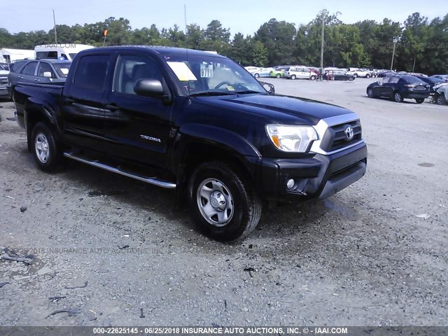 5TFLU4EN5CX037053 - 2012 TOYOTA TACOMA DOUBLE CAB BLACK photo 1