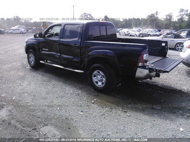 5TFLU4EN5CX037053 - 2012 TOYOTA TACOMA DOUBLE CAB 黑色 照片 3