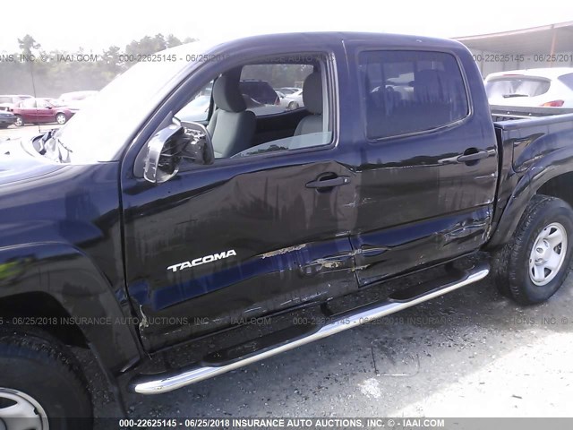 5TFLU4EN5CX037053 - 2012 TOYOTA TACOMA DOUBLE CAB 黑色 照片 6