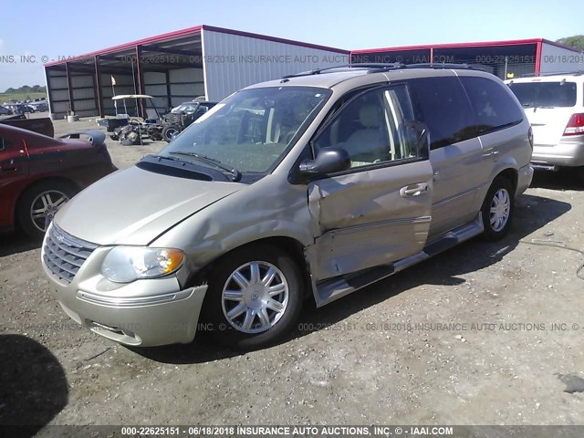 2A4GP54L66R634739 - 2006 CHRYSLER TOWN & COUNTRY TOURING GOLD photo 2