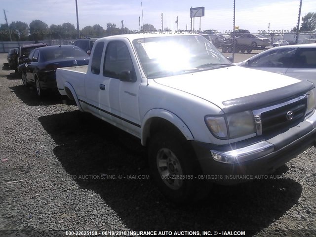 4TAWN72N7XZ440831 - 1999 TOYOTA TACOMA XTRACAB WHITE photo 1