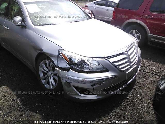 KMHGC4DD9CU177553 - 2012 HYUNDAI GENESIS 3.8L SILVER photo 6