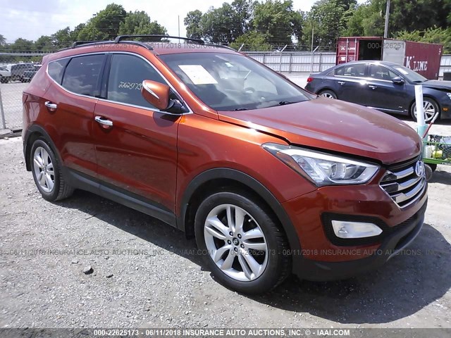 5XYZU3LA9DG118761 - 2013 HYUNDAI SANTA FE SPORT  ORANGE photo 1