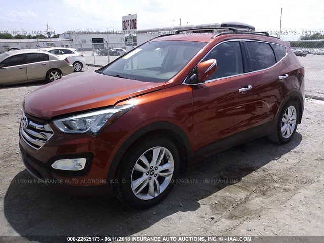 5XYZU3LA9DG118761 - 2013 HYUNDAI SANTA FE SPORT  ORANGE photo 2