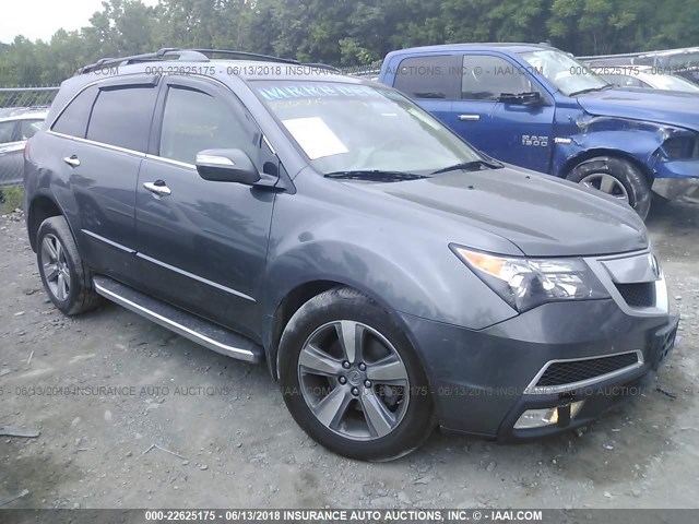 2HNYD2H39CH530026 - 2012 ACURA MDX TECHNOLOGY GRAY photo 1