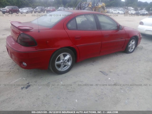 1G2NW52E71C126578 - 2001 PONTIAC GRAND AM GT RED photo 4