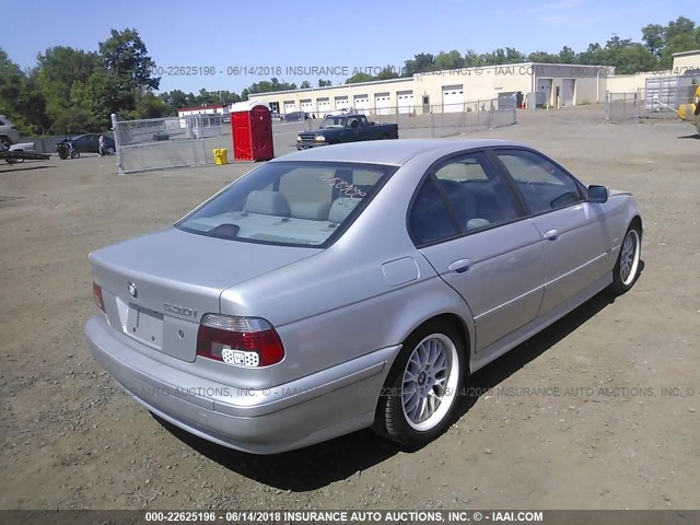 WBADT63452CH90259 - 2002 BMW 530 I AUTOMATIC SILVER photo 4