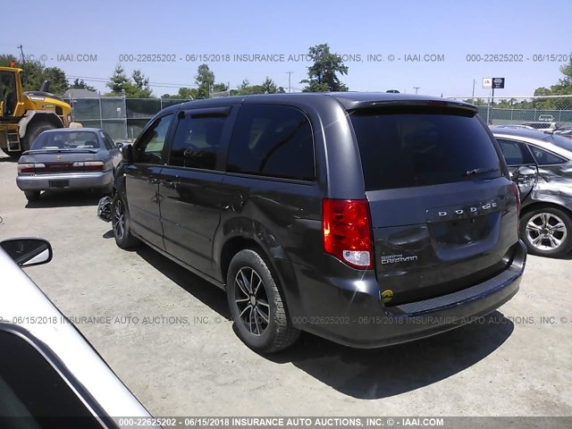 2C4RDGBG7ER268409 - 2014 DODGE GRAND CARAVAN SE GRAY photo 3