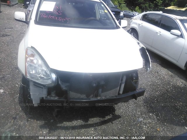 JN8AS5MV8DW113140 - 2013 NISSAN ROGUE S/SV WHITE photo 6