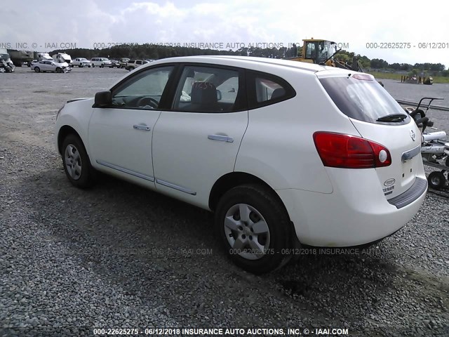 JN8AS5MT2EW604576 - 2014 NISSAN ROGUE SELECT S WHITE photo 3