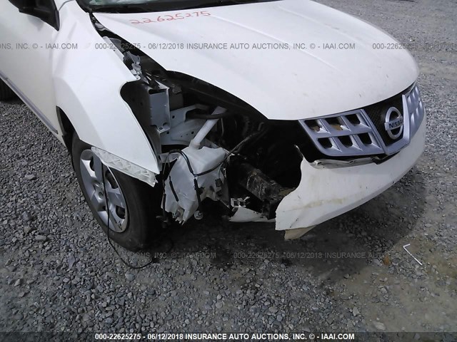 JN8AS5MT2EW604576 - 2014 NISSAN ROGUE SELECT S WHITE photo 6