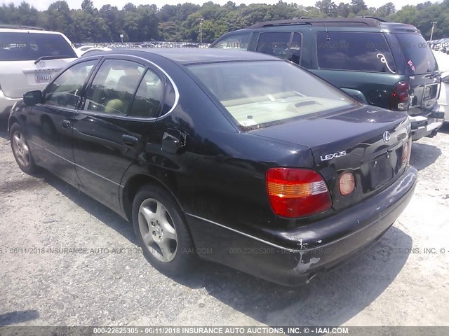 JT8BH68X3X0017244 - 1999 LEXUS GS 400 BLACK photo 3