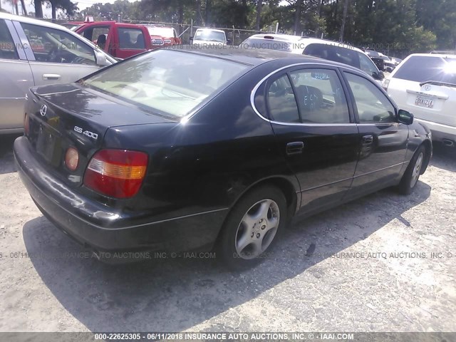 JT8BH68X3X0017244 - 1999 LEXUS GS 400 BLACK photo 4