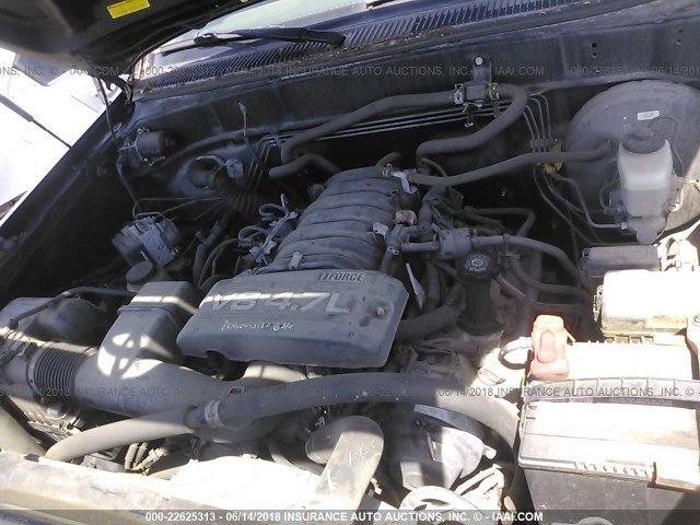 5TBDT44166S504893 - 2006 TOYOTA TUNDRA DOUBLE CAB SR5 BLACK photo 10