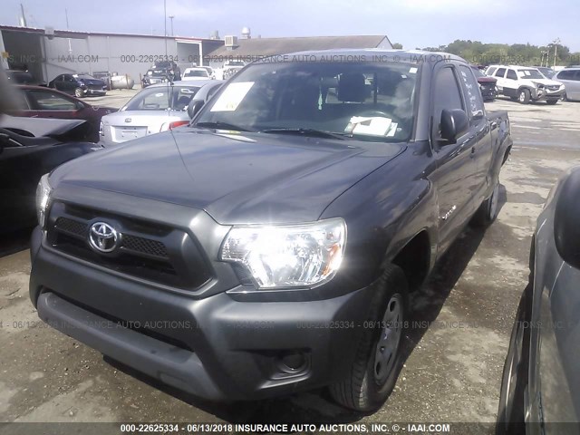 5TFTX4CN7EX045233 - 2014 TOYOTA TACOMA ACCESS CAB Grau Foto 2