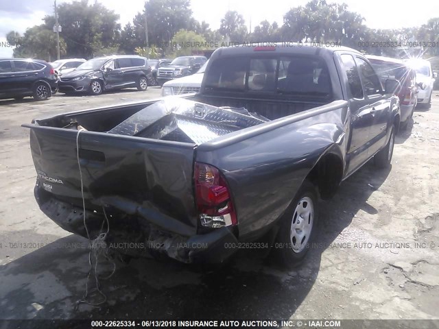 5TFTX4CN7EX045233 - 2014 TOYOTA TACOMA ACCESS CAB GRAY photo 4