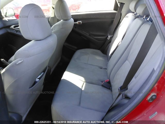 2T1KU4EE0AC340927 - 2010 TOYOTA COROLLA MATRIX  RED photo 8