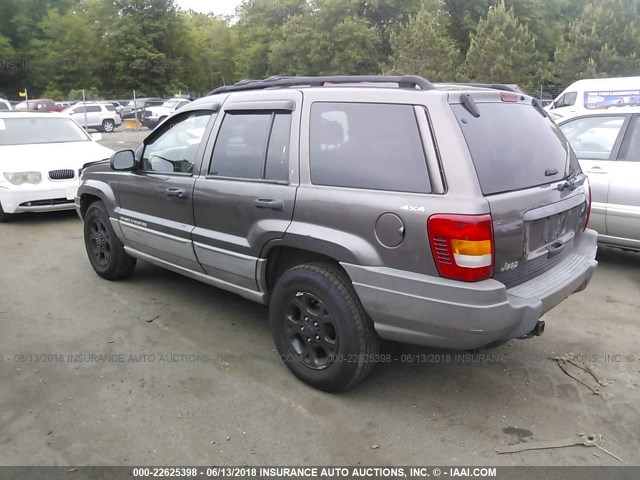 1J4GW48S4YC295943 - 2000 JEEP GRAND CHEROKEE LAREDO BROWN photo 3