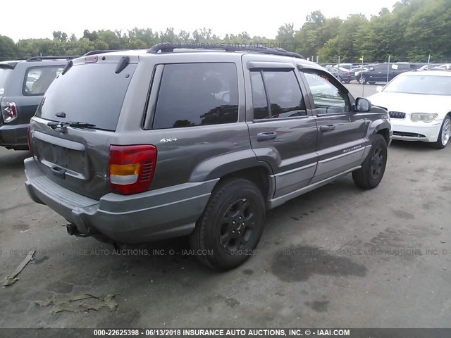 1J4GW48S4YC295943 - 2000 JEEP GRAND CHEROKEE LAREDO BROWN photo 4