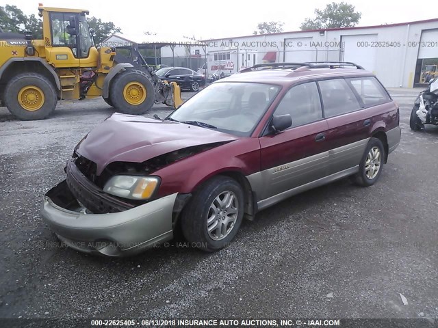 4S3BH675427652961 - 2002 SUBARU LEGACY OUTBACK AWP 栗色 照片 2