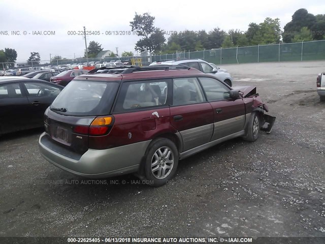 4S3BH675427652961 - 2002 SUBARU LEGACY OUTBACK AWP 栗色 照片 4