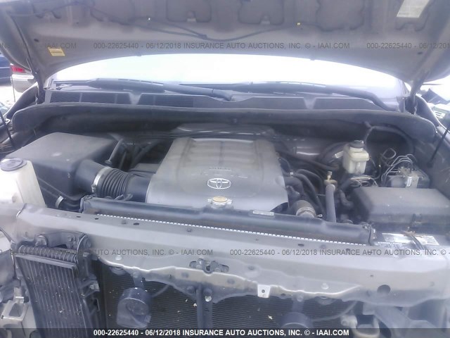 5TBRV54187S472505 - 2007 TOYOTA TUNDRA DOUBLE CAB SR5 TAN photo 10