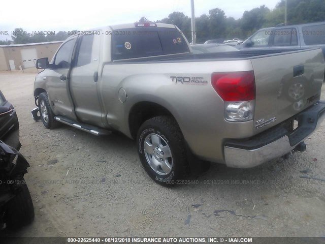 5TBRV54187S472505 - 2007 TOYOTA TUNDRA DOUBLE CAB SR5 TAN photo 3