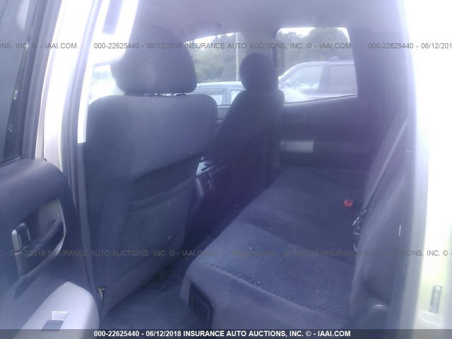 5TBRV54187S472505 - 2007 TOYOTA TUNDRA DOUBLE CAB SR5 TAN photo 8