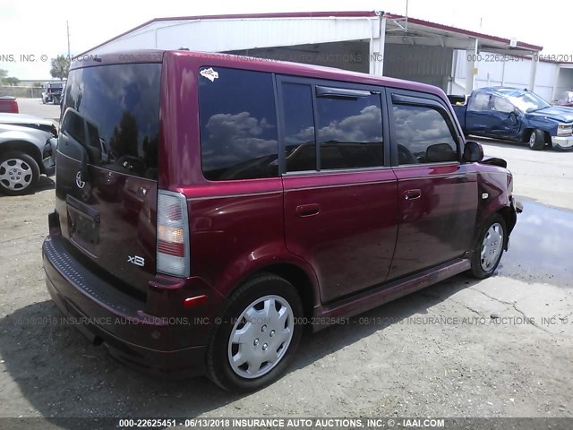 JTLKT324164107680 - 2006 TOYOTA SCION XB Qırmızı foto 4