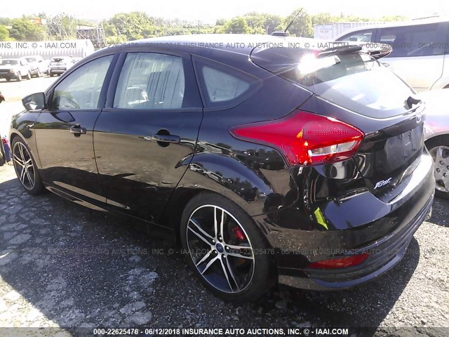 1FADP3L93HL281428 - 2017 FORD FOCUS ST BLACK photo 3