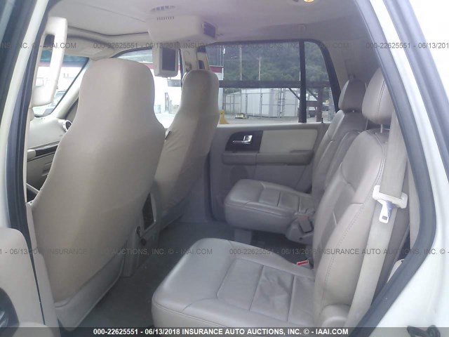 1FMFU20576LA24210 - 2006 FORD EXPEDITION LIMITED WHITE photo 8